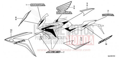 MARCHIO (2) CBR650FAE di 2014